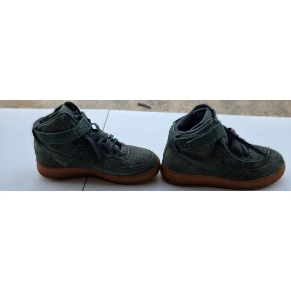 Nike AirForce 1 High '07 WB Outdoor Green Suede Gum Sole AA1118-300 Men's Size 8